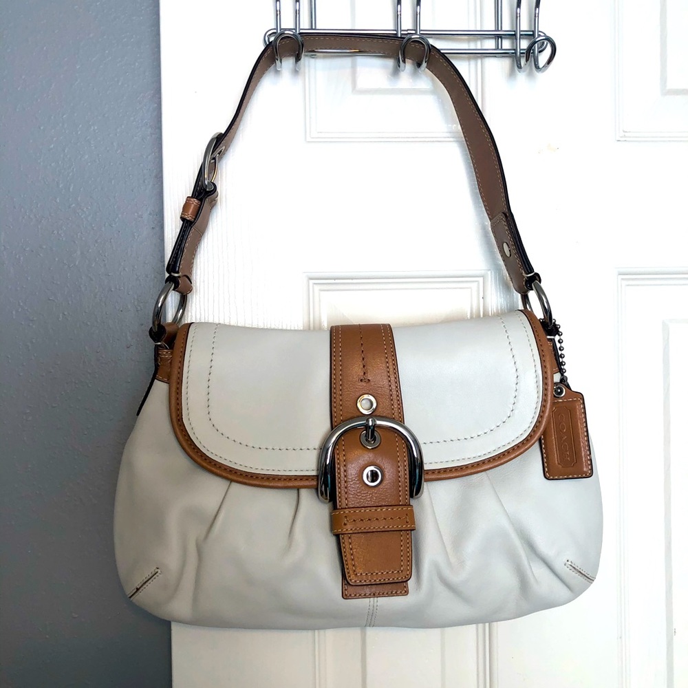 STILL AVAILABLE - Coach Shoulder Purse - color ivory